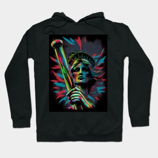 Abstract pop art style statue of Liberty Hoodie
